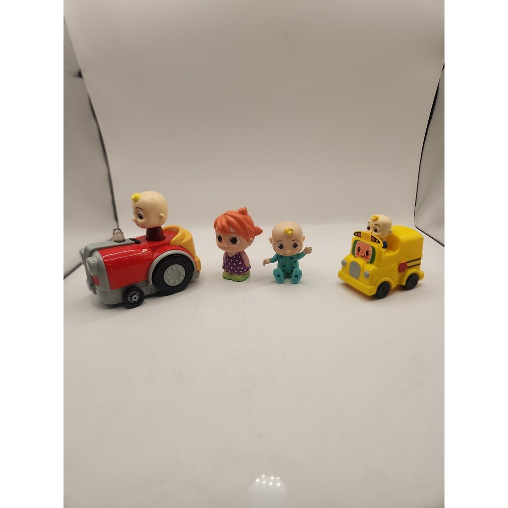 Cocomelon Toys - Tractor, Bus, and Figures